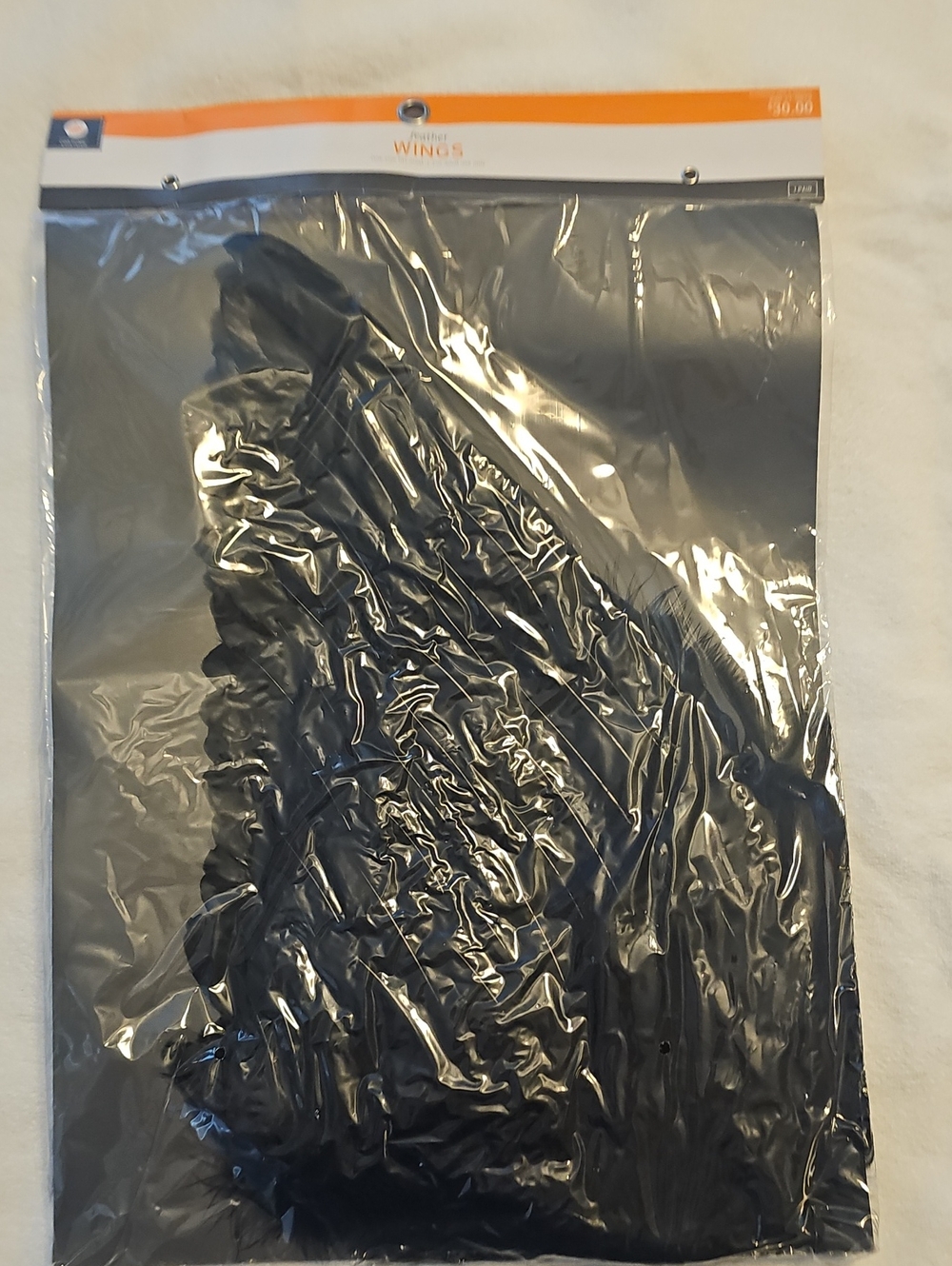 Costume Black Feather Wings